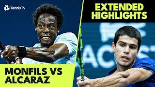 EXCITING Carlos Alcaraz vs Gael Monfils Highlights  Indian Wells 2022 [upl. by Diane-Marie]