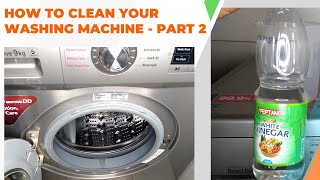 Washing Machine Tub Clean  Cleaning LG Front Load Washing Machine PART 2  Vinegar Drum Clean [upl. by Aniteb]