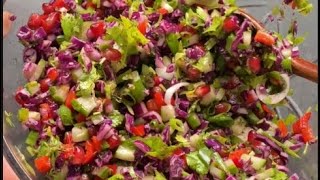 Mix Vegetable salad  Finally Chopped Crunchy Salad Recipe  Ageema’s Recipe [upl. by Ihpen]