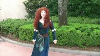 Merida answers questions at Epcot  Character from Disney Pixars Brave [upl. by Kelleher]