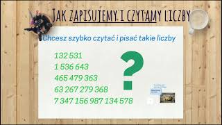 Jak zapisujemy i czytamy liczby [upl. by Feldman]