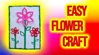 Easy flower craft  Paper flower cuttings  Tal Chutties [upl. by Neda]