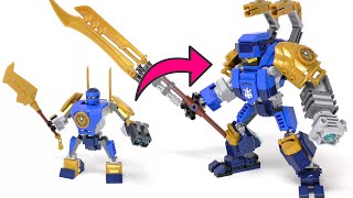 Upgrading a LEGO Ninjago Mech Suit 71805 Jays Mech [upl. by Dollar]