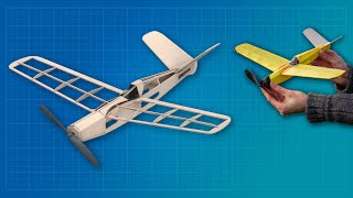 Free flight airplane from 1954  Widgeon classic balsa wood and tissue model airplane [upl. by Jilli]