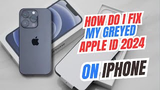 iPhone settings name greyed out  How do I Fix my greyed Apple ID 2024 [upl. by Karlee875]