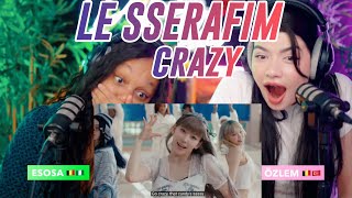 LE SSERAFIM 르세라핌 CRAZY OFFICIAL MV  HIGHLIGHT MEDLEY reaction [upl. by Nelan]