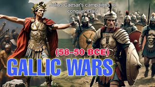 Gallic Wars 58–50 BCE Julius Caesars campaigns to conquer Gaul [upl. by Schecter]