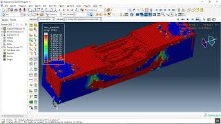 Simulation SPH explosion over a composite columnSteel coverConcreteCFRP I shape beam in abaqus [upl. by Nichol]