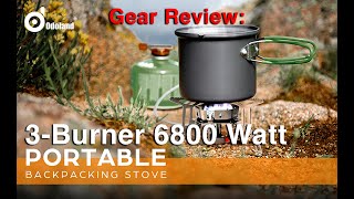 Odoland 3 Burner 6800W Windproof Camp Stove  Featured on AliExpress amp Amazon [upl. by Saibot]