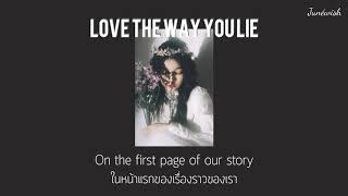 thaisubแปลไทย  Rihanna  Love the way you lie Part2 ft Eminem [upl. by Allehcim]