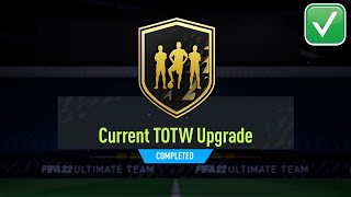 CURRENT TOTW UPGRADE SBC FIFA 22 CHEAPEST  FIFA 22 CURRENT TOTW UPGRADE SBC [upl. by Ojyllek236]