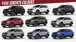 2022 Kia Sorento SUV  All Color Options  Images  AUTOBICS [upl. by Graves]