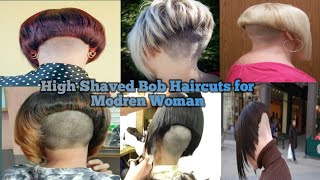 High Shaved Bob HaircutsHigh Nape Bob Haircuts for Modren Woman New Bob Hair Collection of 2023 [upl. by Siron]