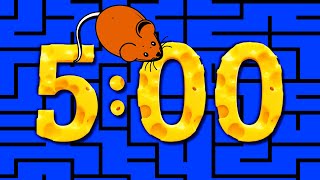 5 Minute Timer MOUSE MAZE 🐭 [upl. by Berger]