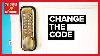 How to Change the Code on a Digital Combination Door Lock [upl. by Nwadrebma]