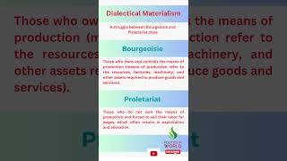 Dialectical Materialism bourgeoisie vs Proletariat Class [upl. by Fillbert]