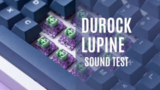 Stock Durock Lupine Switch Sound Test  Keebsforall [upl. by Itch]