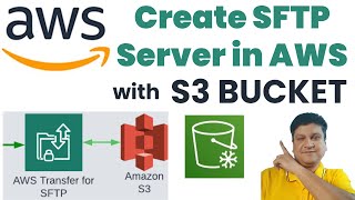 Create AWS SFTP Server with Amazon S3 Bucket  Setup SFTP Server in AWS  awss3 [upl. by Fenelia]