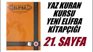 Yeni Elifba  Sayfa 21 [upl. by Adnovaj]