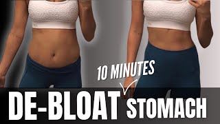 10 Min Stomach DeBloating Stretch Routine Helps Digestion Constipation [upl. by Sherris]