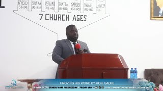 PROVING HIS WORD BY HON SADIKI WEDNESDAY SERVICE 06 NOVEMBER 2024 [upl. by Odlabso]