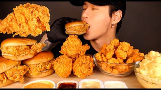 ASMR MUKBANG KFC FRIED CHICKEN amp CHICKEN SANDWICHES amp POPCORN CHICKEN amp MAC N CHEESE No Talking [upl. by Nobile]