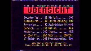 ARD 18081987 Videotext für alle  Testbild SR1 SAAR [upl. by Tibbetts]