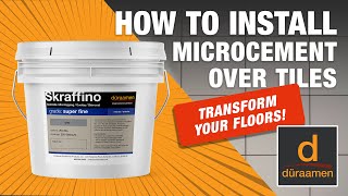 How to Install Microcement Over Tiles  StepbyStep with Bob Harris [upl. by Lillith99]