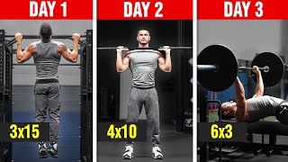 The Best 3Day Workout Split for Muscle Growth Full Program [upl. by Yeslehc672]