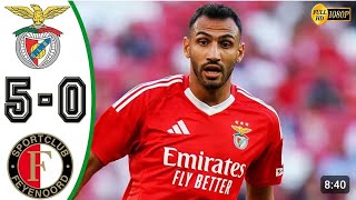 Benfica vs Feyenoord 5  0  ALL GOALS amp HIGHLIGHTS  Friendly match 2872024 [upl. by Janette180]