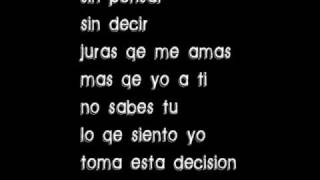 Decirte te amo con letra [upl. by Sloan]