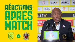 FC Nantes  OGC Nice  la réaction dAntoine Kombouaré [upl. by Illah181]