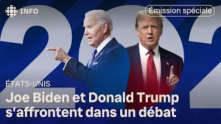 Débat entre Joe Biden et Donald Trump  revoyez notre émission spéciale [upl. by Davison714]