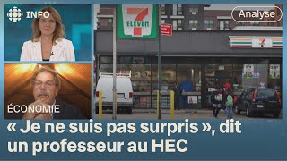 CoucheTard veut acheter 7Eleven  Zone économie [upl. by Idnic303]