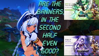 THE BANNERS IN THE SECOND HALF EVEN GOOD  Genshin Impact 50 [upl. by Nairbo417]