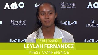 Leylah Fernandez Press Conference 1R  Australian Open 2022 [upl. by Ireg]