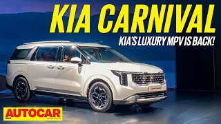 New Kia Carnival launched  Price features space  Walkaround  Autocar India [upl. by Karin117]