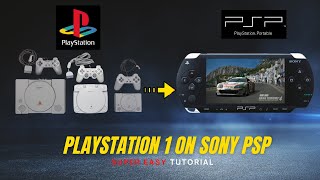 PSP How to Install Sony Playstation 1 games on PSP  PSX2PSP Super Easy Tutorial 2023 [upl. by Wallinga929]