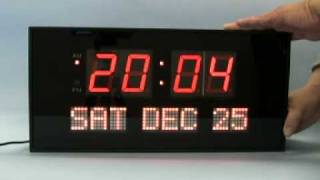 Big Digital LED Calendar Clock [upl. by Norad394]