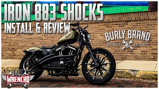 Iron 883 Mod Series Get Low  Burley Brand Slammer Plus Install and Review for the Iron 883 [upl. by Auhsuj]