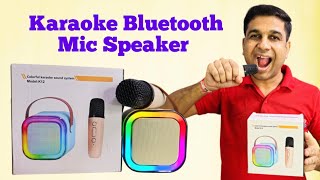 Karaoke Speaker With Mic  Portable Karaoke Speaker  Karaoke Mic  K12 Speaker Bluetooth mini k12 [upl. by Suzanne]