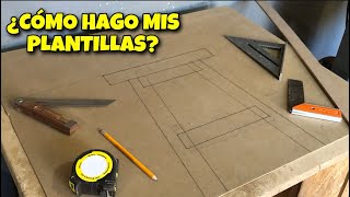 ¿Cómo hago mis plantillas  Banquito de Madera parte 1 [upl. by Anauqahc]