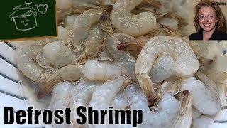 How to Defrost Shrimp Fast  The Quickest Easiest Way to Defrost Frozen Shrimp [upl. by Dwan]