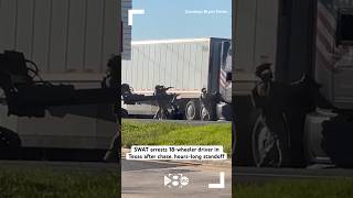 SWAT arrests 18wheeler driver in Texas after chase hourslong standoff [upl. by Pawsner729]