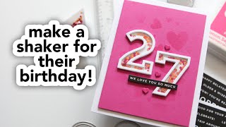 A birthday shaker card with lots of changes [upl. by Baptist910]