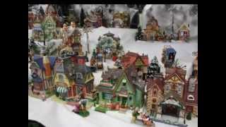 Lemax Christmas Village Displays  Gorgeous Winter Display [upl. by Isied]