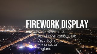 2024 Firework Display over Droylsden Bonfire Night 4K with sound [upl. by Ssenav]