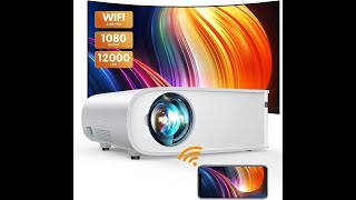 ARTSEA 5G WiFi Projector for iPhone Native 1080P Projector 9500L Full HD Projector [upl. by Notsirk448]