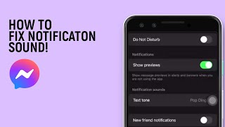How To Fix Facebook Messenger Notification Sound Problem easy [upl. by Trista]