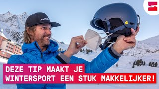 Zo maak je eenvoudig je masker aan je skihelm vast  Wintersport Tip [upl. by Fechter]